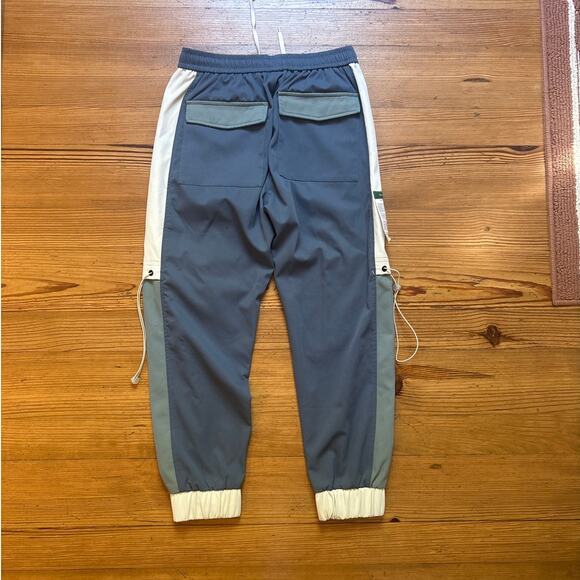 Gurbaks gray ivory color block cargo sweatpants SIZE S - Picture 5 of 5